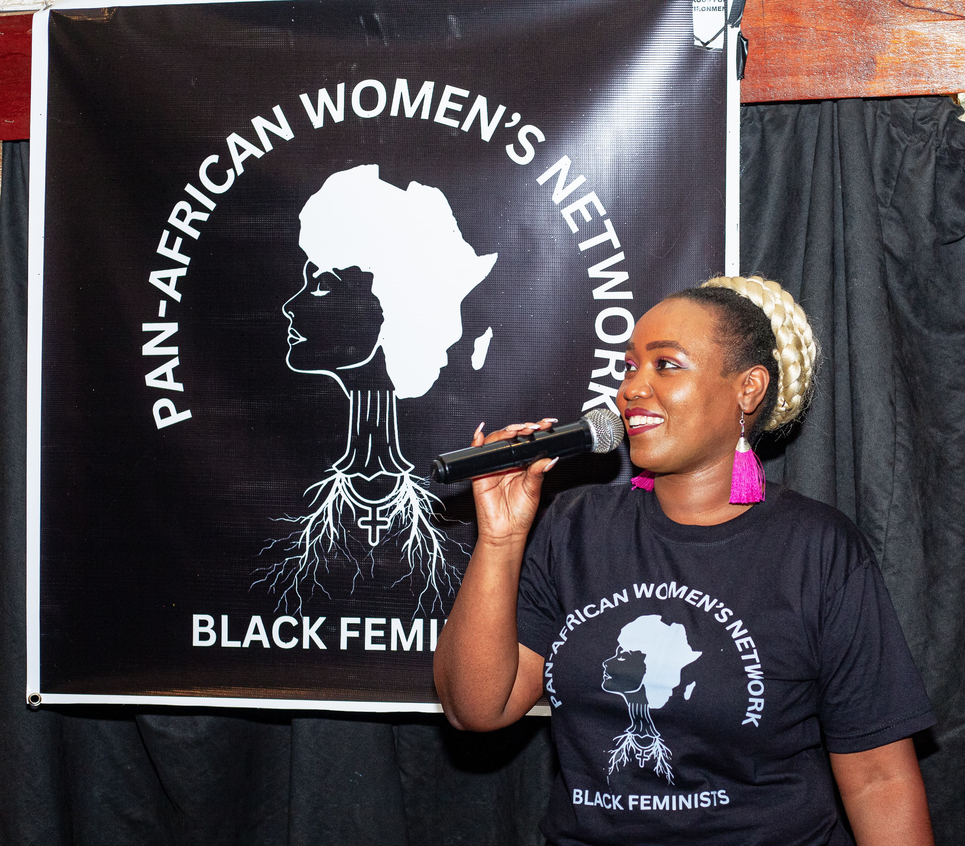 Women in a meeting discussing